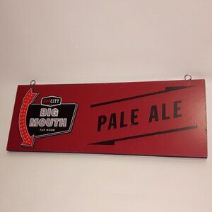 Hop City Big Mouth Tap Room Sign Bar Sign Wood Pale Ale